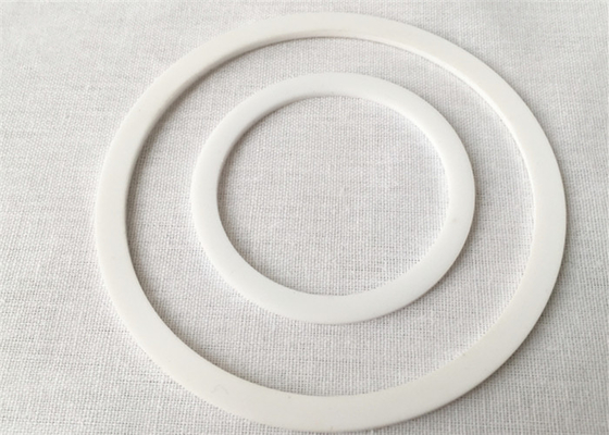 Gaxeta lisa redonda branca da selagem de Ptfe da gaxeta de PTFE para o equipamento de comunicação